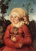 CRANACH, Lucas the Elder Portrait of Frau Reuss dgg china oil painting reproduction